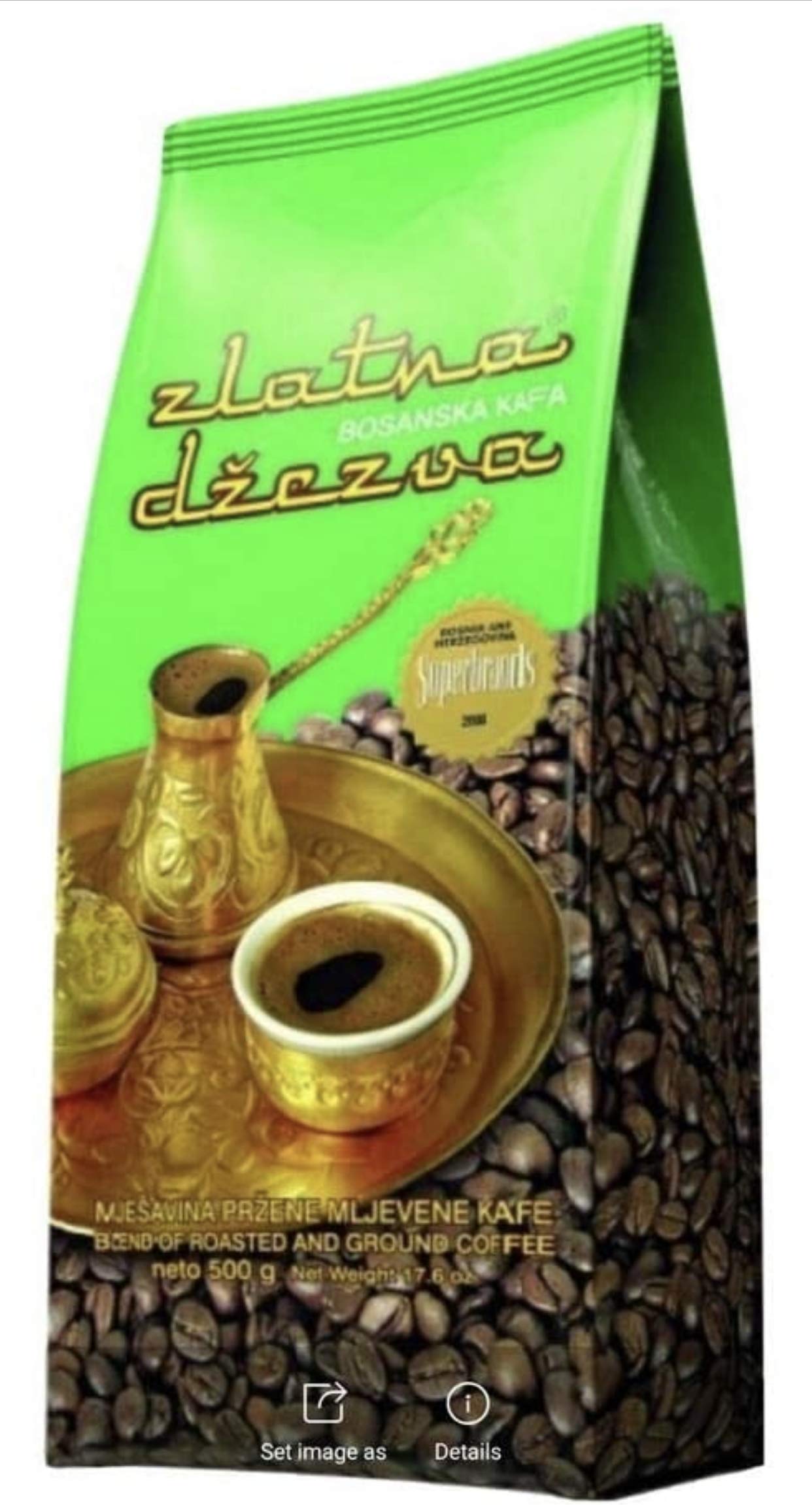 Zlatna Dzezva ground coffee 500g 6 PACK