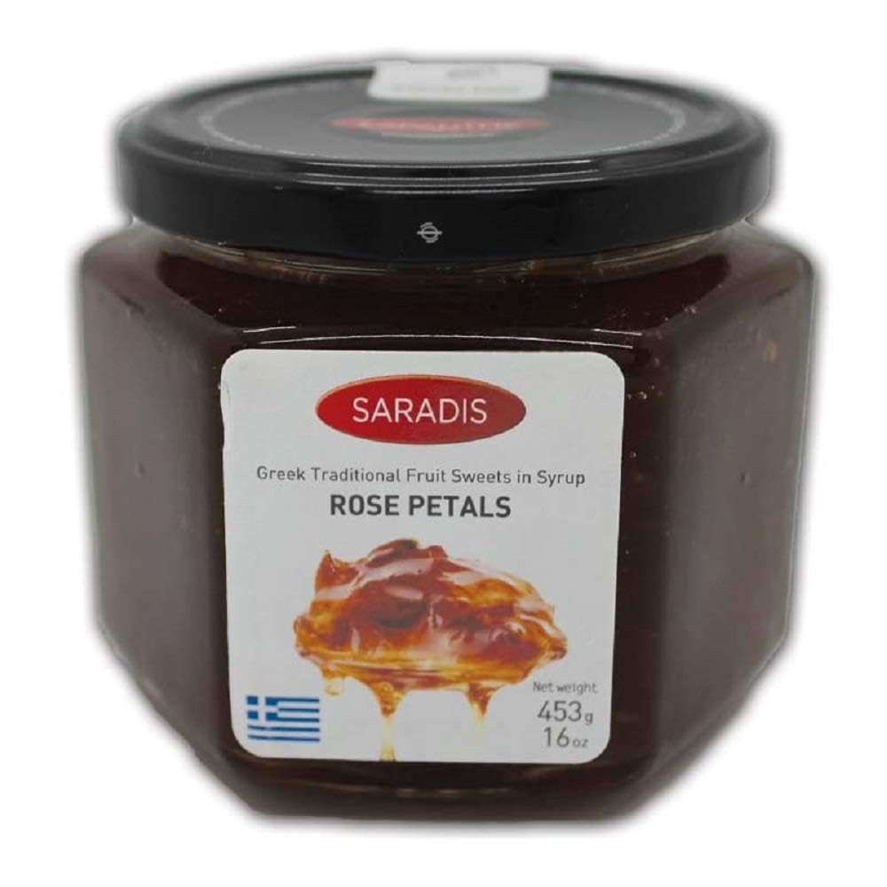 Saradis Rose Petals Greek Traditional Preserve, 453gr