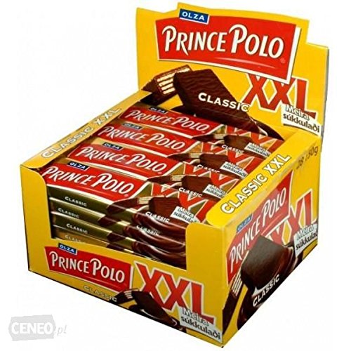 PRINCE POLO DARK CHOCOLATE COVERED WAFER XXL 50g (PACK OF 28 BARS)