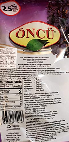 ÖNcü Dried Eggplants - Kurutulmuş Patlıcan 25pcs