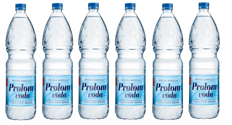 Prolom Natural Mineral Water, 1.5 Liter Bottles, Pack of 6