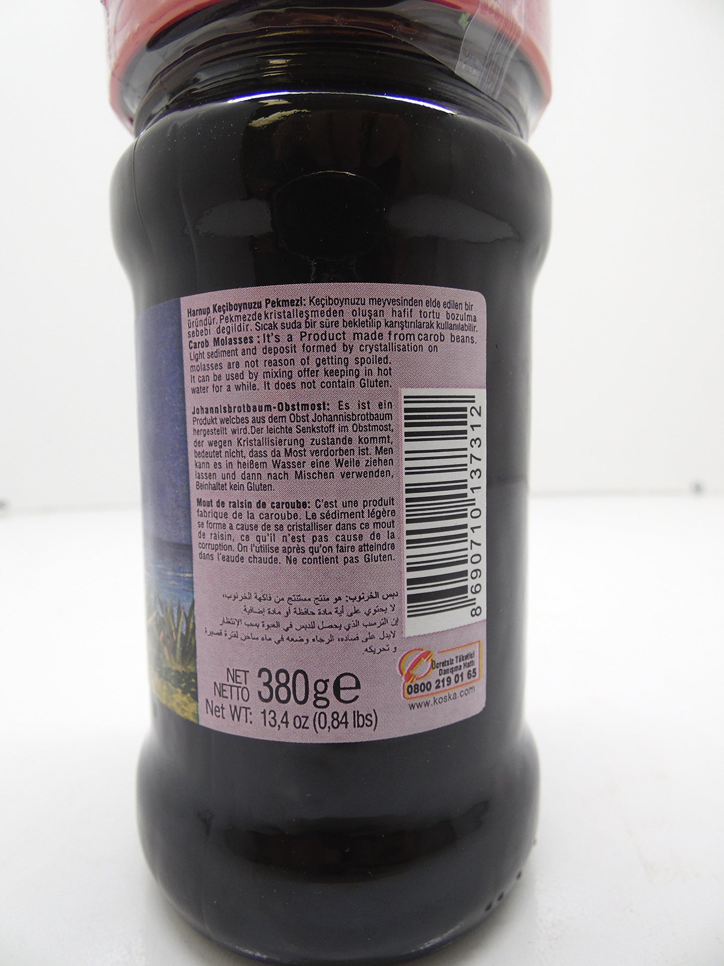 Koska Carob Molasses / Keciboynuzu Pekmezi 380 Gr - 13.4 Oz - 0.84 Lbs