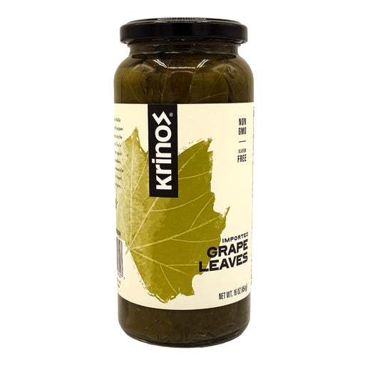 Krinos Grape Leaves in a Jar - Gourmet Leaves Premium Quality