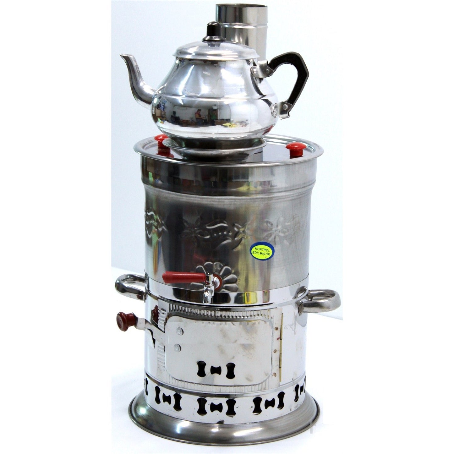 Samovar Free Energy Water Heater TEAPOT INCLUDED 4l /150 Oz Semaver Samavar Boat Camping Hiking Hunting Yachting Tea Kettle Urn Tea-urn BBQ