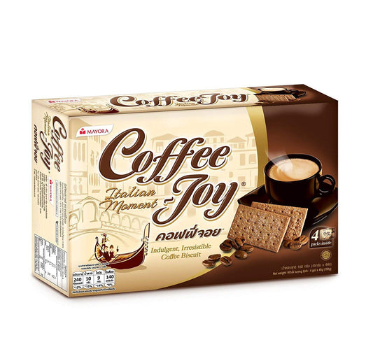 Mayora Coffee Joy Coffee Biscuit Cookies - 180g/Box (Pack of 4)