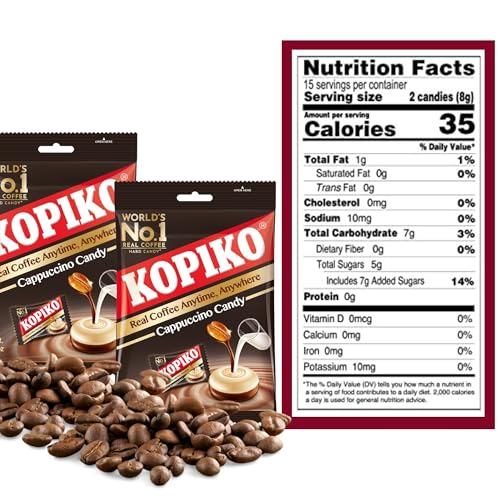 Kopiko Cappuccino Candy 4.23 Oz  2 Packs