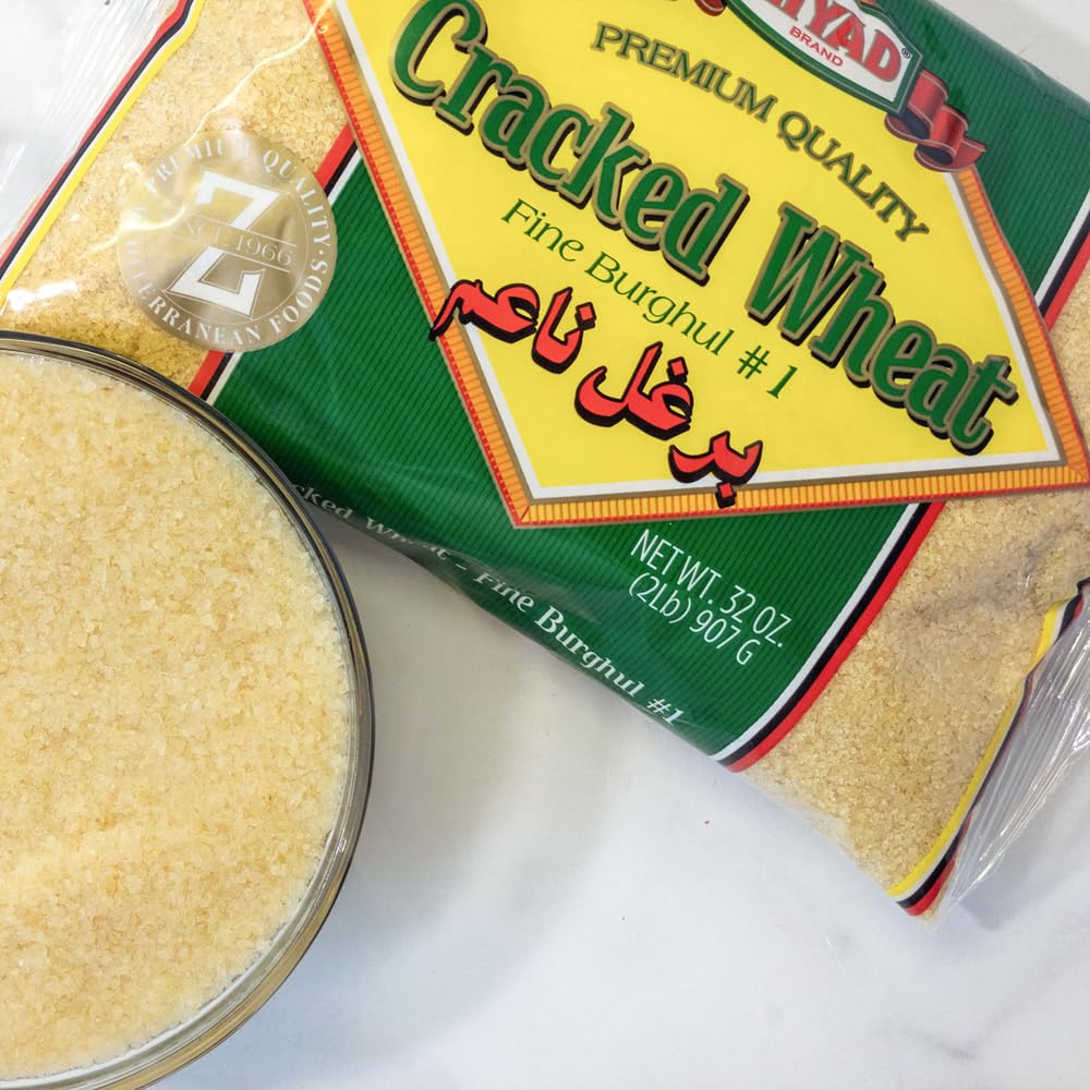 Ziyad Wheat Bulgur – Fiber-Rich Whole Grain, Nutty Flavor & Chewy Texture – Ideal for Tabbouleh, Kibbeh, Curries, Soups & Salads – Easy 30-Minute Prep, Vegan