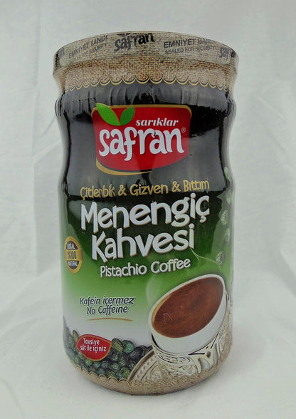 Safran Traditional Coffee Series (Turkish) (Menengic (Pistachio) Coffee 21.16 Oz, Pack of 2)
