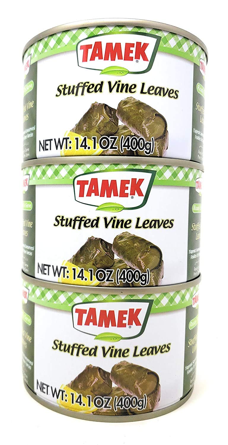 Tamek Stuffed Vine Leaves (3 Pack, Total of 1200g)