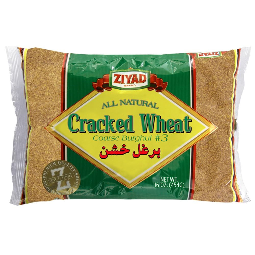 Ziyad Wheat Bulgur – Fiber-Rich Whole Grain, Nutty Flavor & Chewy Texture – Ideal for Tabbouleh, Kibbeh, Curries, Soups & Salads – Easy 30-Minute Prep, Vegan