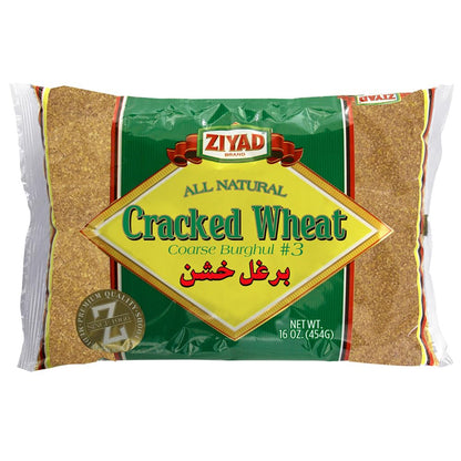 Ziyad Wheat Bulgur – Fiber-Rich Whole Grain, Nutty Flavor & Chewy Texture – Ideal for Tabbouleh, Kibbeh, Curries, Soups & Salads – Easy 30-Minute Prep, Vegan