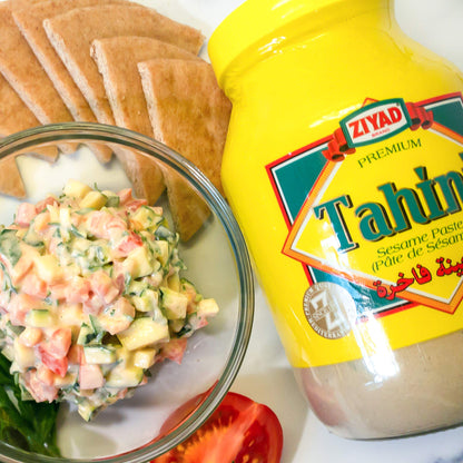 Ziyad Brand Tahini Sesame Paste, No Additives, No Preservatives, Perfect for Pita Bread, Meat, Vegetables and More!