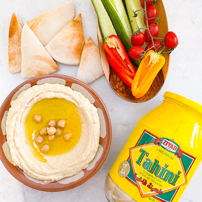 Ziyad Brand Tahini Sesame Paste, No Additives, No Preservatives, Perfect for Pita Bread, Meat, Vegetables and More!