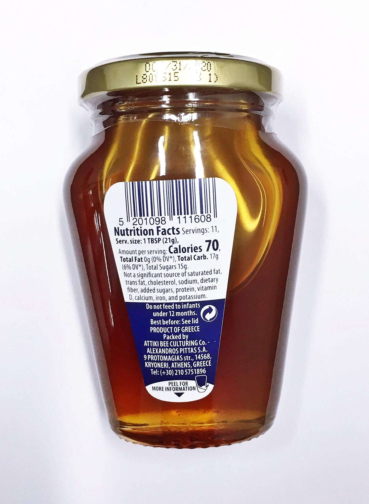 Attiki Pure Greek Honey 8oz