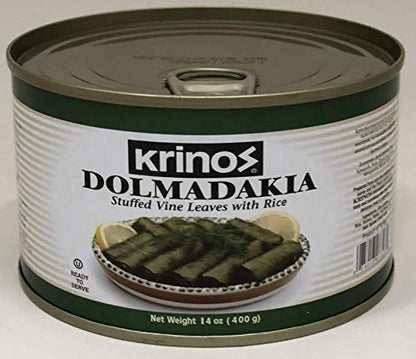 Krinos, Dolmas Stuffed Grape Leaves with Rice, Mediterranean Herbs in Sunflower Oil – Super Tasty Ready to Eat Vegan Rolls - Traditional Turkish Recipe – Dolmades Can (3)