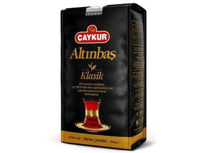 ÇAYKUR Altınbaş Golden Tips, Premium Gourmet Black Tea, Loose Leaf, Strong Tea Buds, Rich Aroma 500g / 17.6 Oz