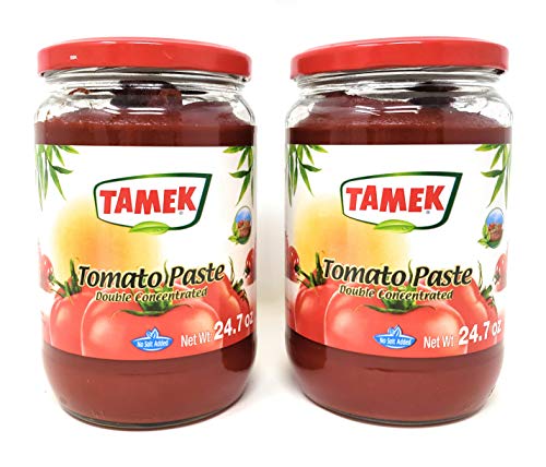 Tamek Tomato Paste Double Concentrate (2 Pack, Total of 1400g)