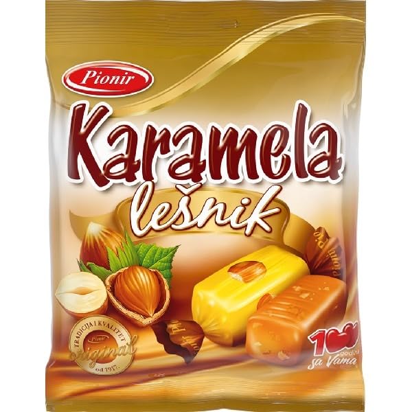 Pionir Hazelnut Toffee Candy - Karamela Lesnik (100g)