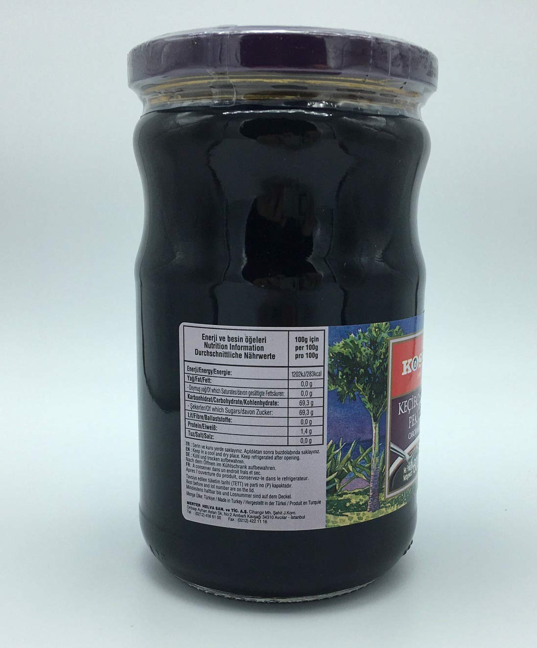 Koska Carob Molasses 800g in Glass Jar (Keci Boynuzu - Harnup Pekmezi)