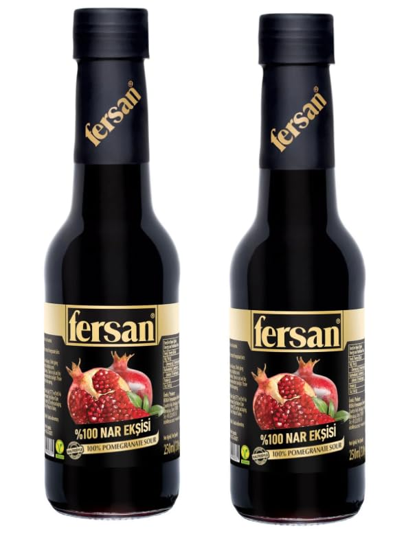 Fersann%100 Pomagranete Sour SET of 2 Nar Eksisi 11.6oz (330g -Glass Bottle)