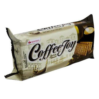 Mayora Coffee Joy Coffee Biscuit Irresistible Biscuit Snacks Kopi Asli Indonesia Halal 142g (5 Ounce)