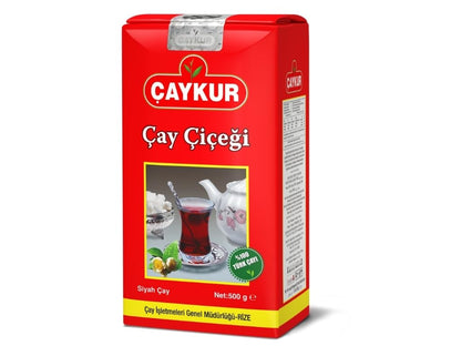 ÇAYKUR Cay Cicegi Turkish Black Tea, Tomurcuk Golden Buds Blend, Naturally Aromatic Loose Leaf, Bright Red Color 500gr / 17.6 Oz