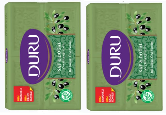Duruu Pure & Natural Olive Oil Soap (8 x 150 g) Total 1200g (42.3oz)
