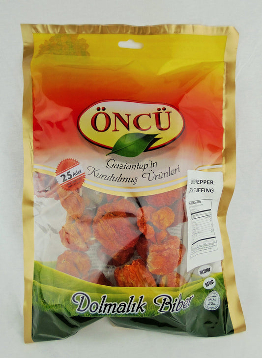 Oncu Dried Vegetable for Stuffing (Dried Pepper, Single Bag (25 Piece))
