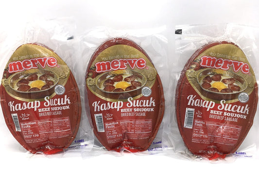 Merve Butcher Halal Beef Sausage (Kasap Sucuk) 1lb (3)