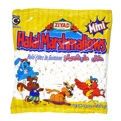 Ziyad Gourmet Halal Marshmallows, Pork-Free, Egg-Free, Dairy-Free, Gluten-Free, Perfect for Holidays and S’mores!