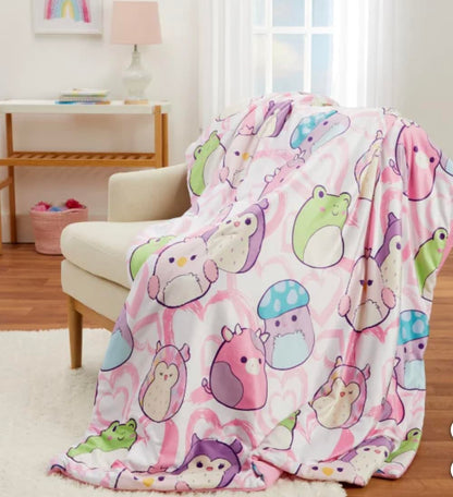 Squishmallows Snuggle Throw 50" x 70"