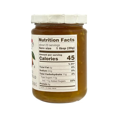 D’arbo Orange Fruit Spread, 16 oz (454 g) | All-Natural Austrian Marmalade | Made with Real Oranges | No Artificial Colors or Preservatives