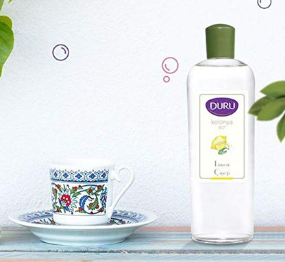 Duru Lemon Cologne 400 ml Pack of 1 (13.52 Ounce) Agua de Colonia , Colonia casera, Eau de Cologne (Unisex) For daily use, in the office, at home or travel