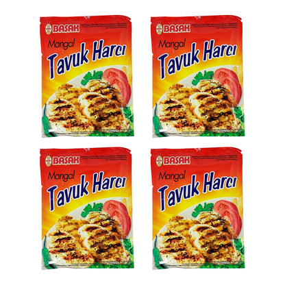 Basak Turkish Style Grilled Chicken Seasoning Tavuk Harci 2.1 Oz (60g) - Species and Condiments - Turkey (4 Pack)