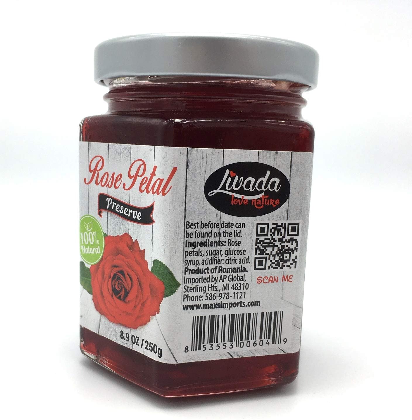 Livada Rose Petal Preserve 8.9oz (250g) pack of 3