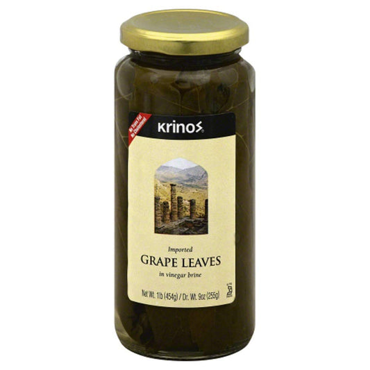 Krinos Foods Inc Imported Vine Leaves, 16-Ounce (Pack of 4)