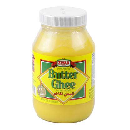 Ziyad Pure Ghee Clarified Butter, Paleo and Keto-Friendly | Lactose and Casein Free | Shelf-Stable, Spreadable, High-Heat Cooking, Roasting, Sautéing, Baking, Coffee,