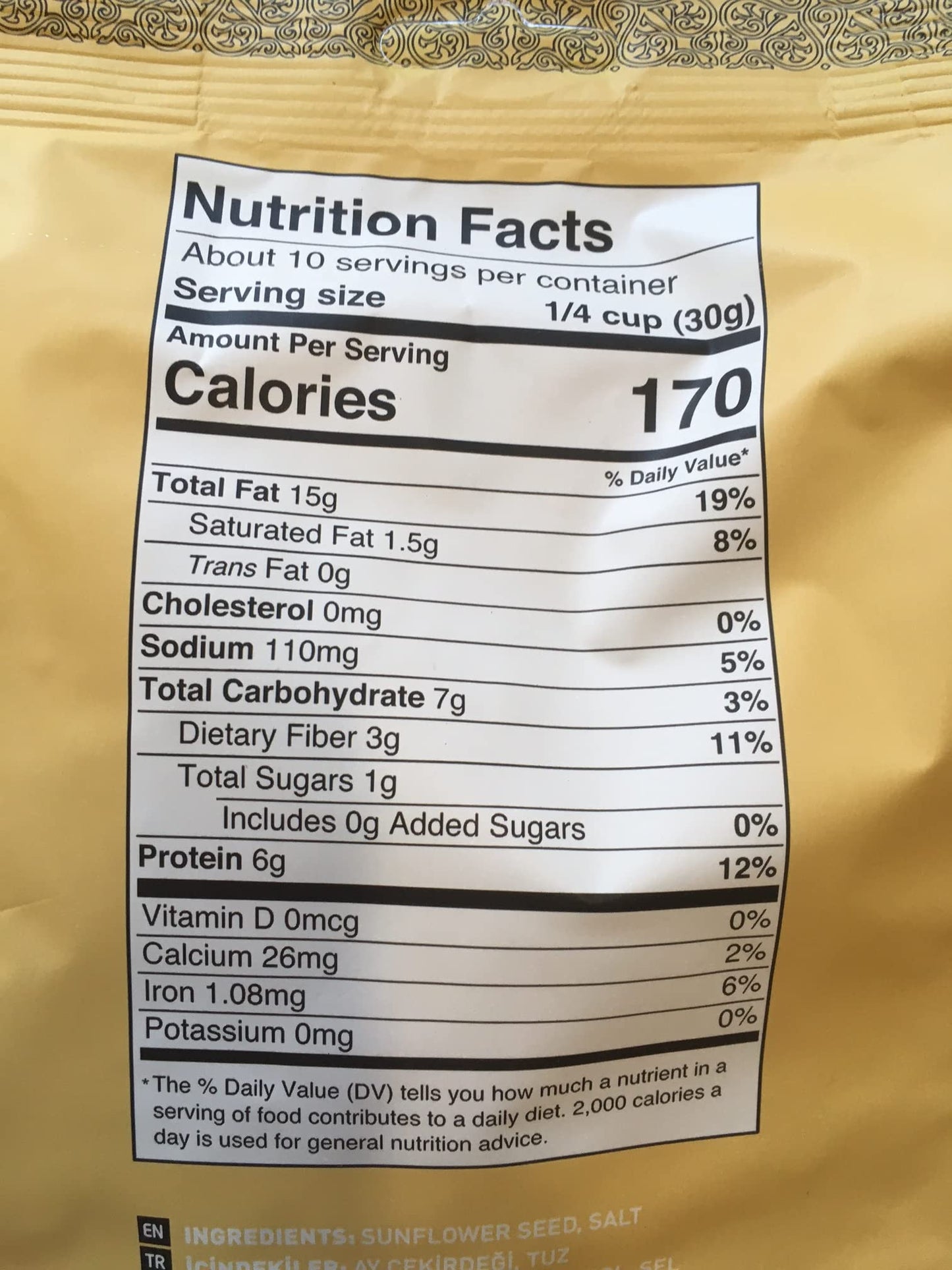 Mr Nut Premium Black Roasted & Salted Sunflower Seeds 284g(10oz)