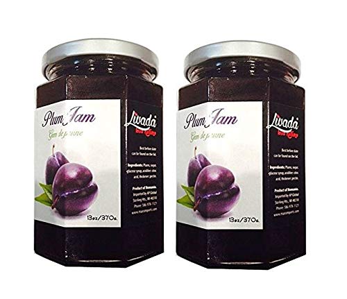 Livada Romanian Plum Jam -13oz( 370g) PACK of 2 Gem de Prune