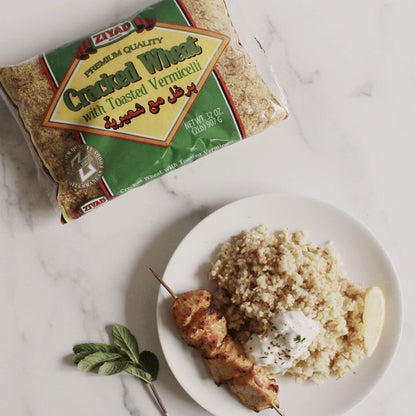Ziyad Wheat Bulgur – Fiber-Rich Whole Grain, Nutty Flavor & Chewy Texture – Ideal for Tabbouleh, Kibbeh, Curries, Soups & Salads – Easy 30-Minute Prep, Vegan