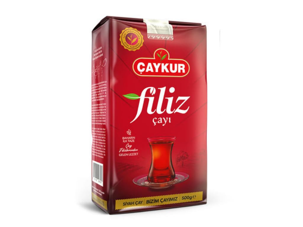 ÇAYKUR Filiz Black Tea, First Harvest Golden Tips, Loose Leaf Premium Tea, Best Flavor 500g / 17.6 Oz (Pack of 2)