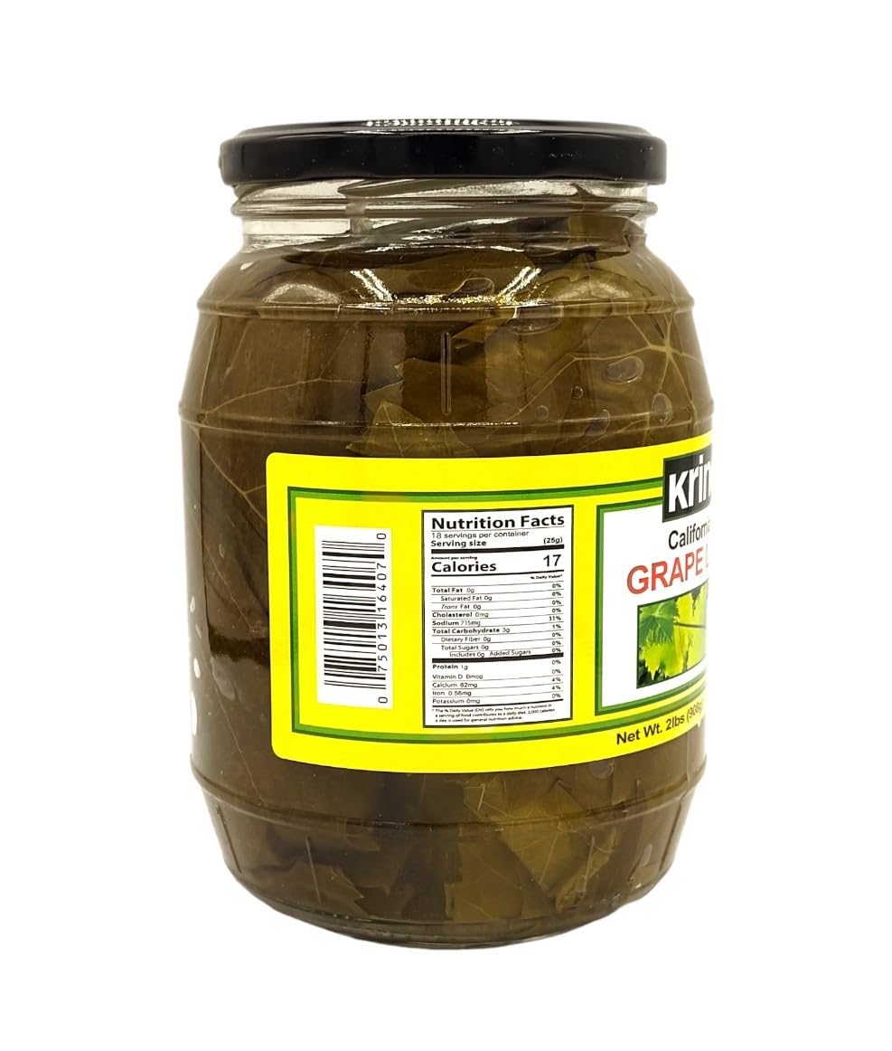 Krinos Grape Leaves in a Jar - Gourmet Leaves Premium Quality