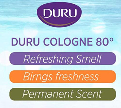 Duru Lemon Cologne 400 ml Pack of 1 (13.52 Ounce) Agua de Colonia , Colonia casera, Eau de Cologne (Unisex) For daily use, in the office, at home or travel