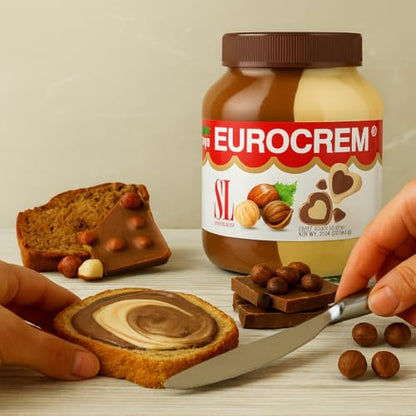 Eurocrem Hazelnut Milk and Cocoa Spread 800g