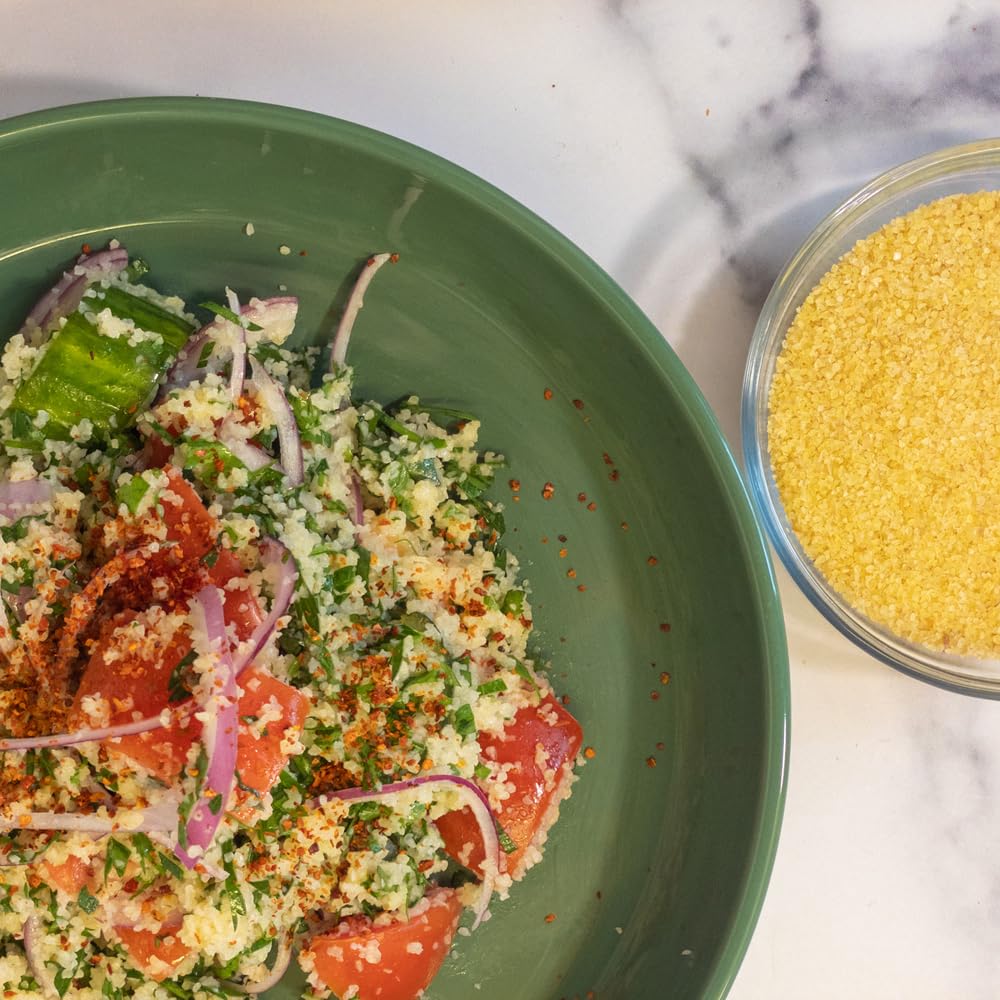 Ziyad Wheat Bulgur – Fiber-Rich Whole Grain, Nutty Flavor & Chewy Texture – Ideal for Tabbouleh, Kibbeh, Curries, Soups & Salads – Easy 30-Minute Prep, Vegan