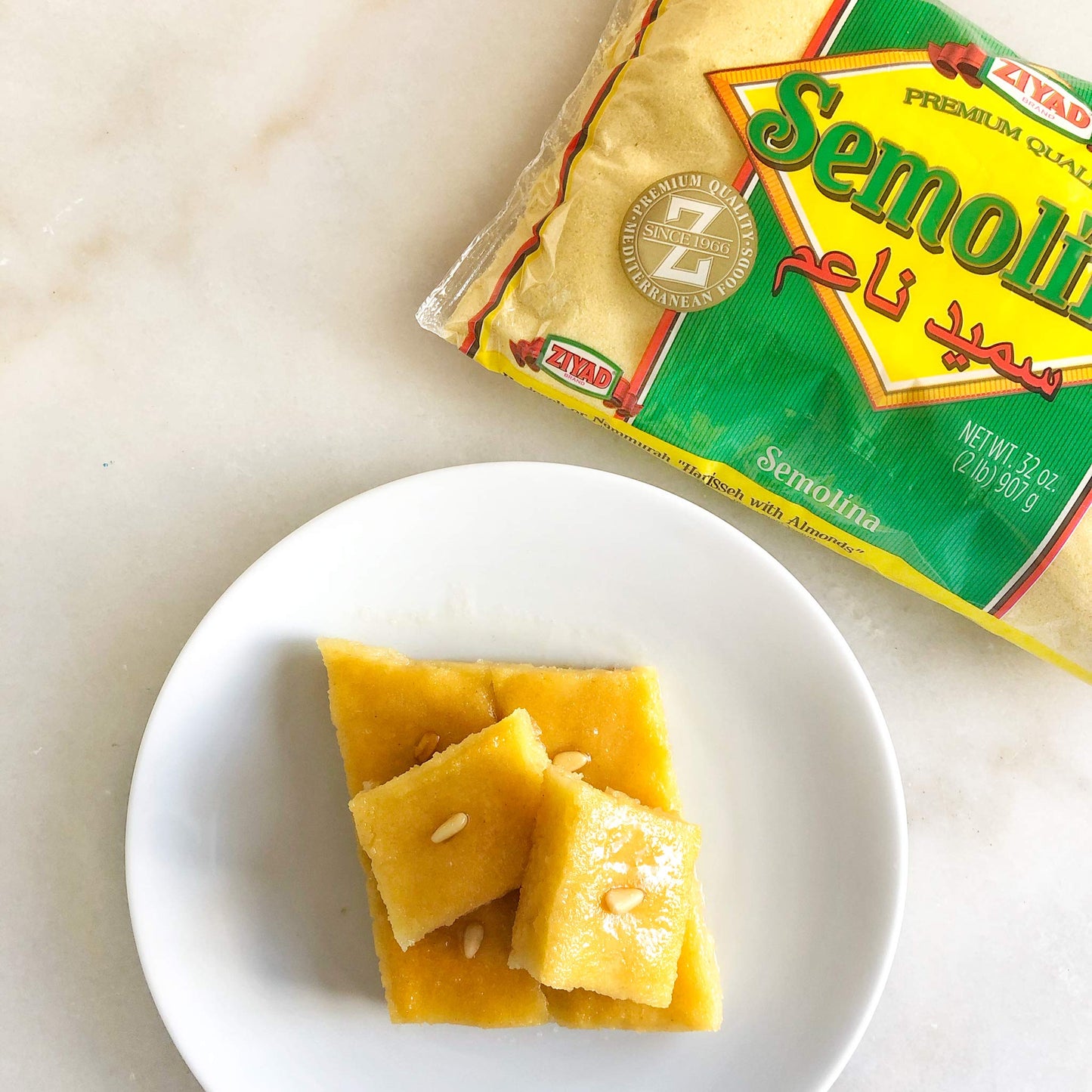 Ziyad Semolina Wheat, Smeed, Semolina Flour, Perfect for Stews, Soups, Gravy, Baking Breads, Biscuits, Pizza Crust with Low Fat, High Protein, High Fiber