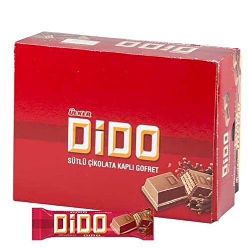 Ulker Dido Classic Chocolate 48 pcs 1.2 Ounces 35 Gram (24 Packages in a Box) 2 Boxes from Turkey with Turkish Labels_AB