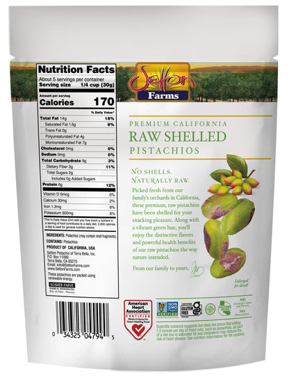 Setton Farms Naturally Raw Shelled Pistachios