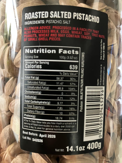 Altini Turkish Pistachios - Antep Fistigi - Fistik (14.1oz / 400 gr)
