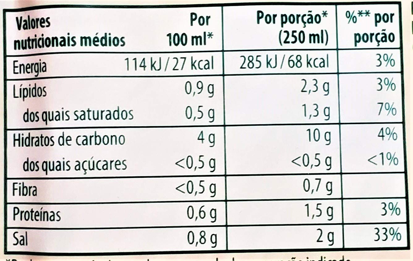 Knorr Sopa de Legumes - Portuguese Asparagus Soup (3 Pack, Total of 6.6oz)